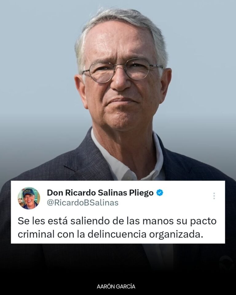 Ricardo Salinas Pliego critica al gobierno por la inseguridad en México
