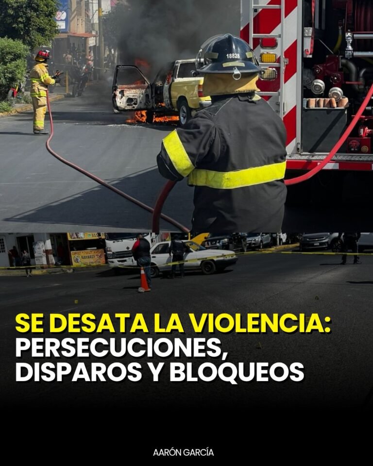 DISPAROS, PERSECUCIÓN Y PRESUNTO NARCOBLOQUEO EN TEPIC