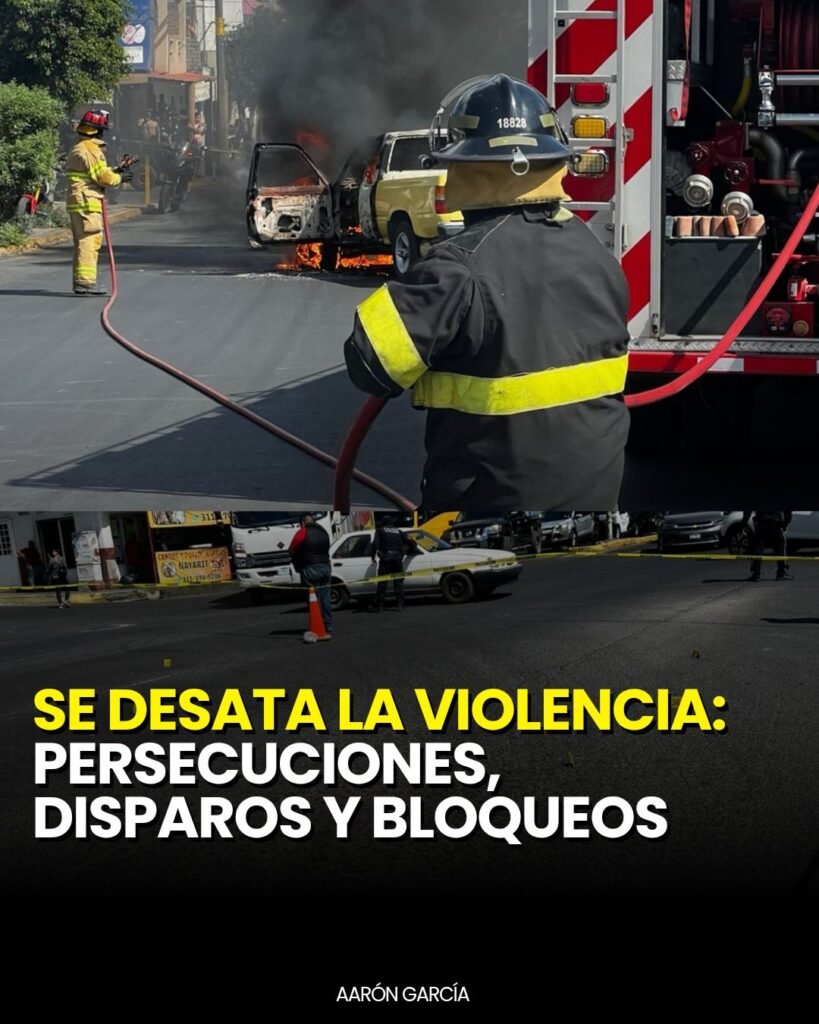DISPAROS, PERSECUCIÓN Y PRESUNTO NARCOBLOQUEO EN TEPIC