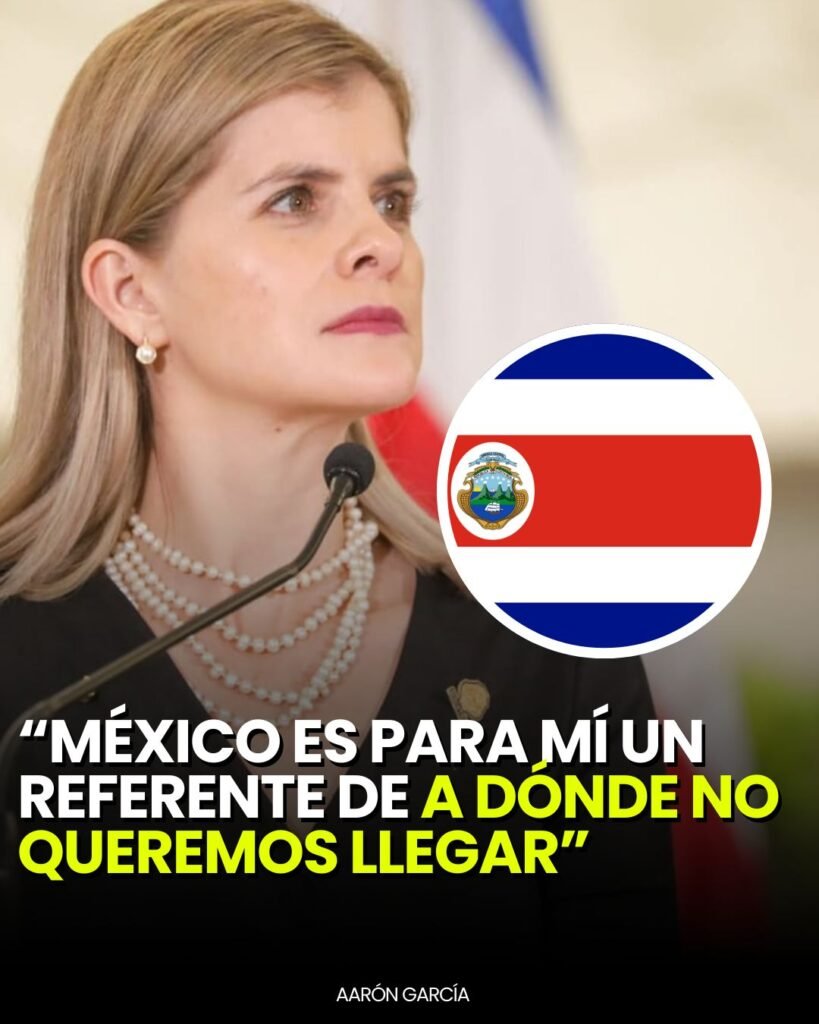 Presidenta electa de Costa Rica señala a México como ejemplo de lo que su país busca evitar