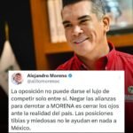 Alejandro Moreno llama a la oposición a unirse para enfrentar a Morena