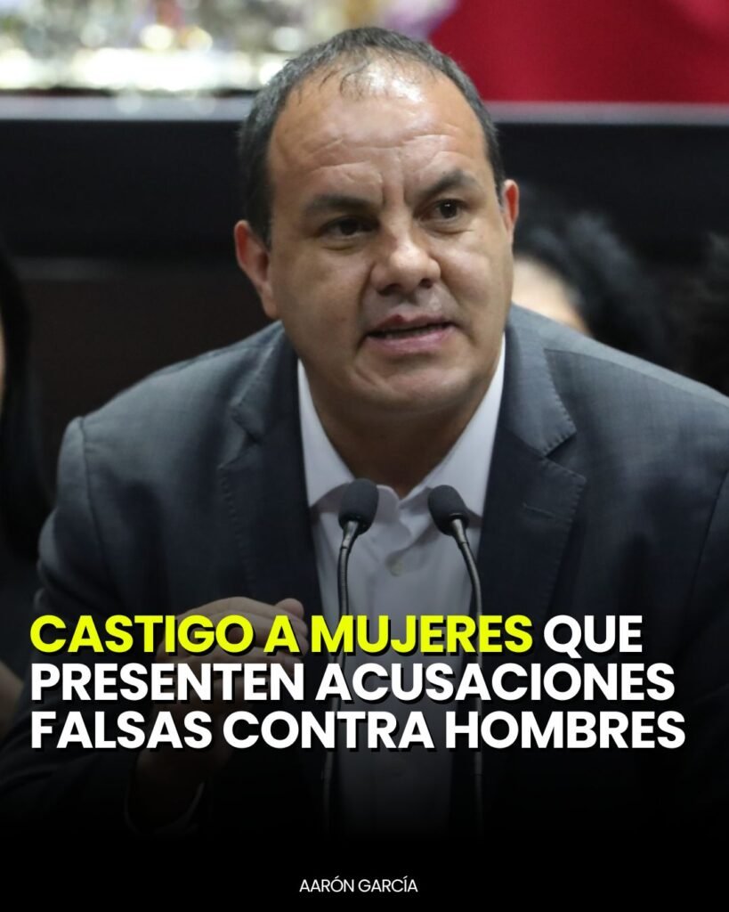 Cuauhtémoc Blanco prepara iniciativa para castigar acusaciones falsas contra hombres