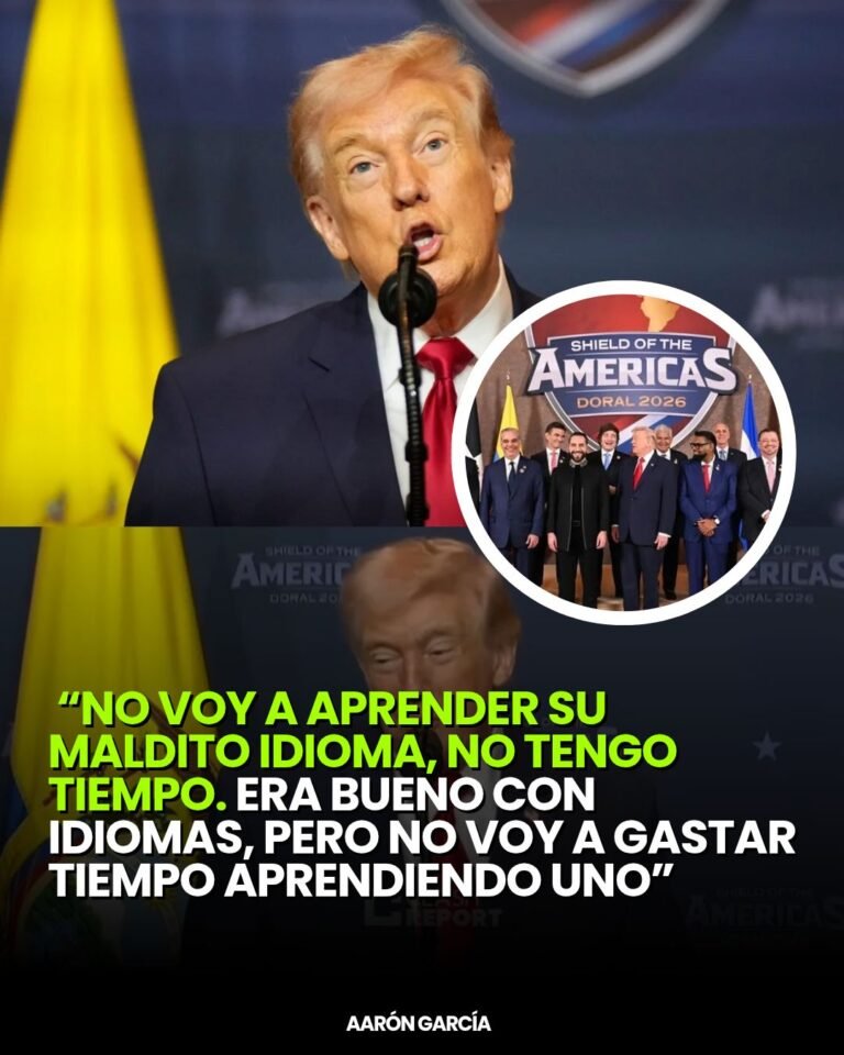 Trump asegura que no aprenderá español: “No voy a aprender su maldito idioma”